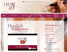 Tablet Screenshot of imas-meisterkurse.de